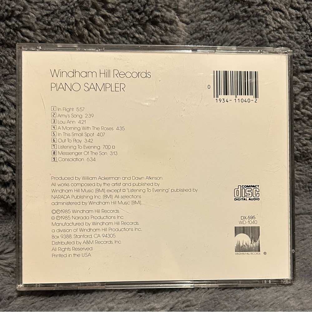 😉Bundle Days😉 Windham Hill Records Piano Sampler CD